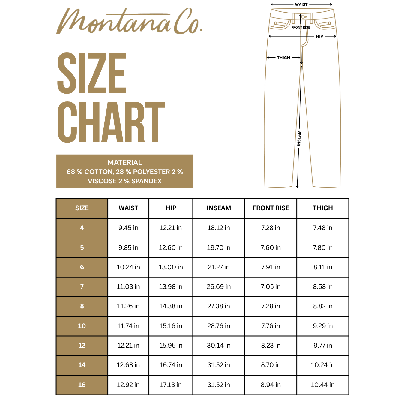 Girls' Western Bootcut Jeans | Style MCGJ-HX-31