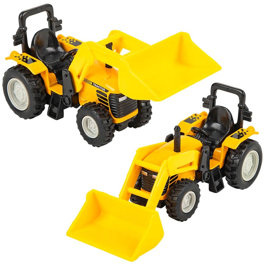 6" DIE-CAST SCOOP TRACTOR LLB Car Toys