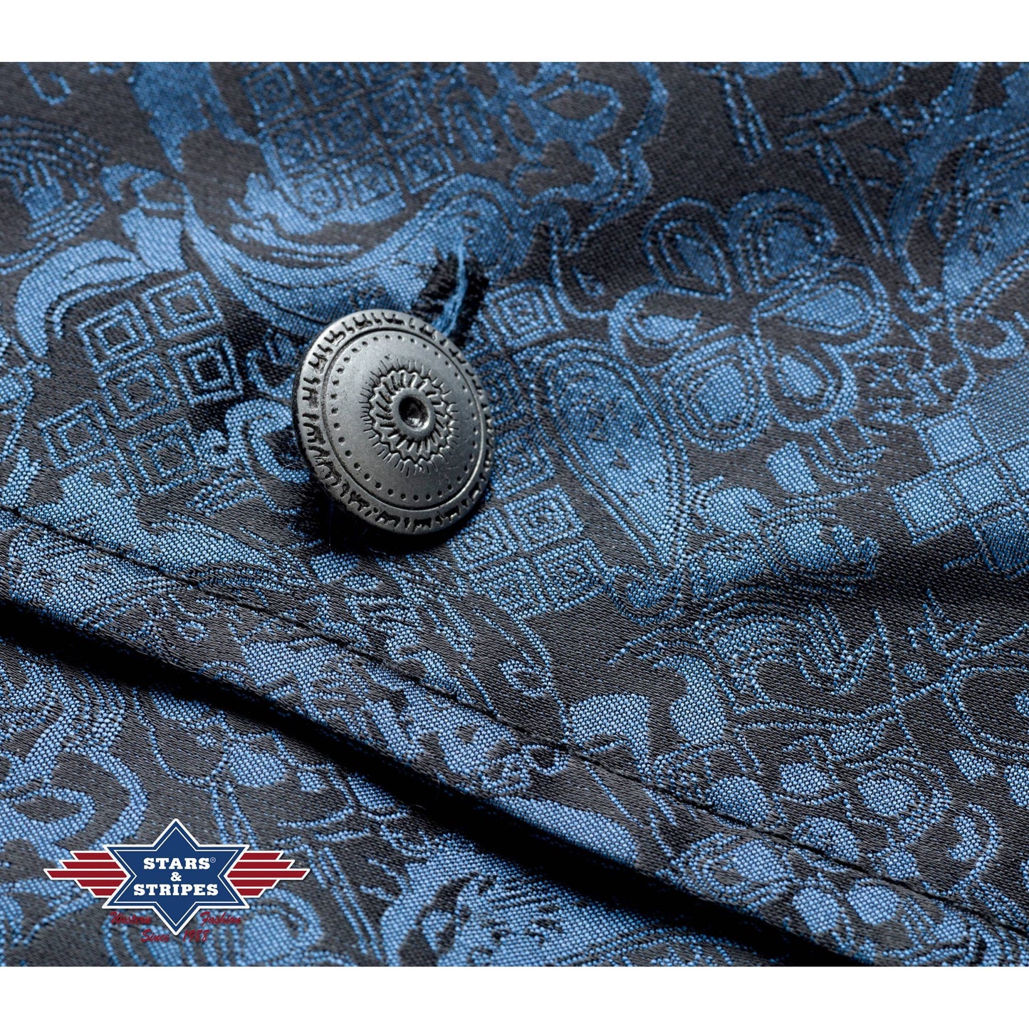 Stars & Stripes® - Western jacquard vest - Royal Flush