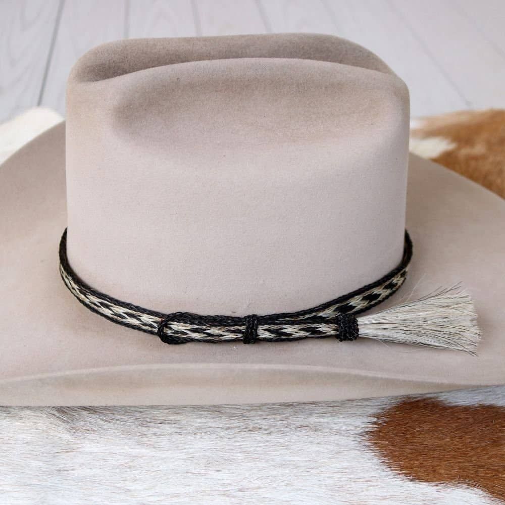 Willow Lane Hat Co. - Horsehair Braided Single Tassel Hat Band - Las Cruces