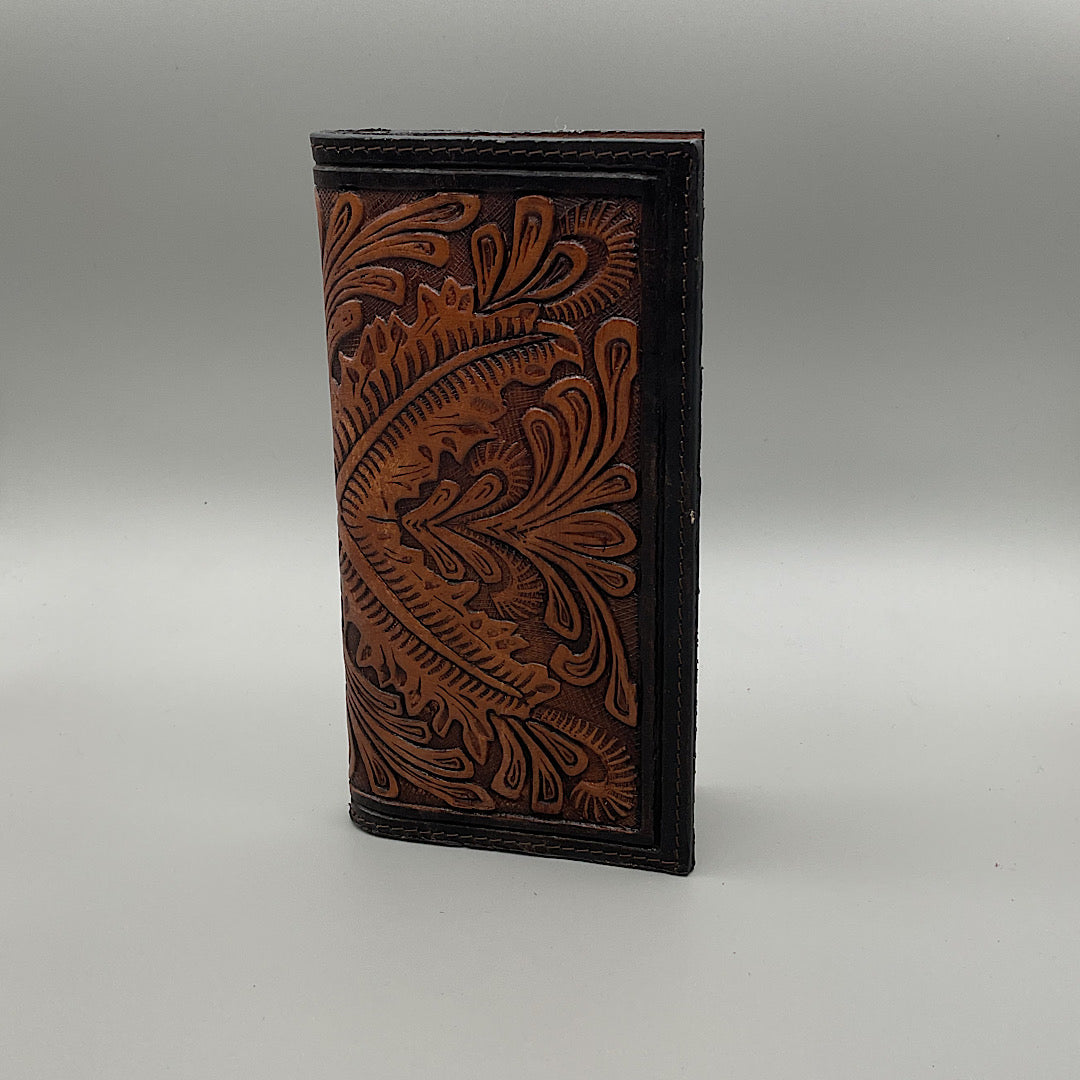 Ranger Belt Co - Men’s Wallet - Brown Carved Leather C1300