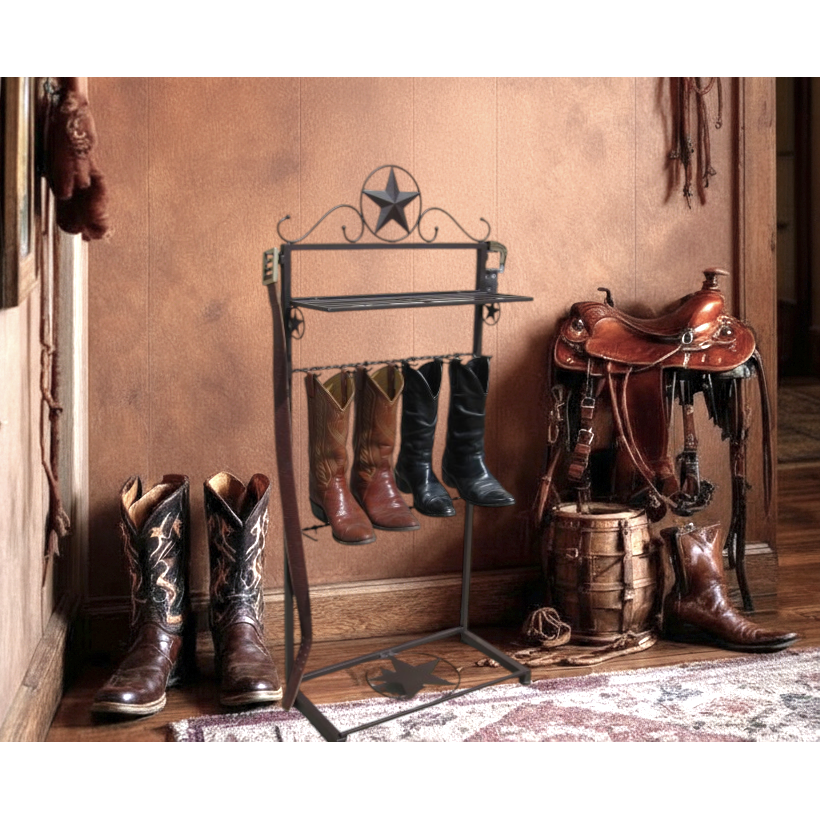 METAL STAR BOOT RACK