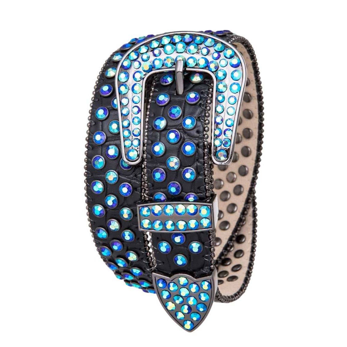 Youth Crystal Leather Belt by Rope & Spurs - 200-CB1011