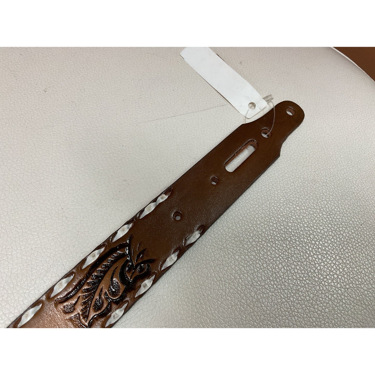 Youth Belt, Leather, Floral Tooling, Buckstitch, *No Buckle