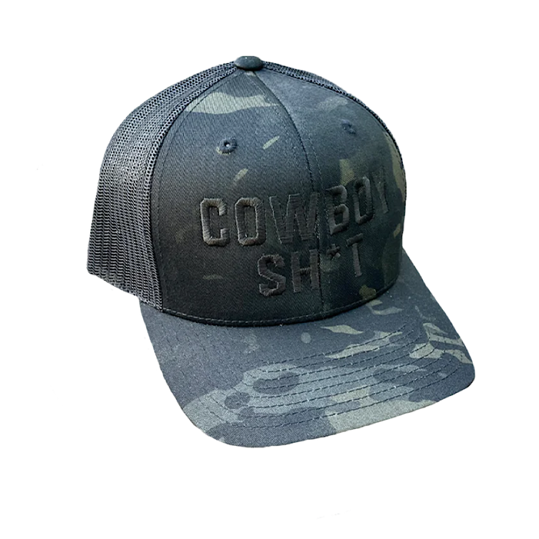 Cowboy Sh*t - The Cochrane 2.0 Dark Camo & Black Snap Back Men’s Ball Cap
