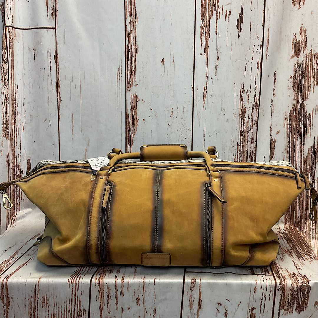 American Darling - Speckled Hide & Leather Travel/Duffel Bag ADBG123B