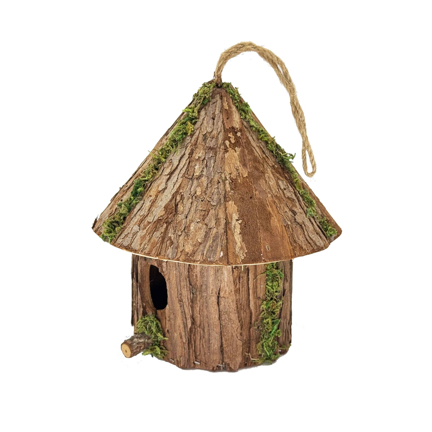 Woodland Bark Hut Birdhouse