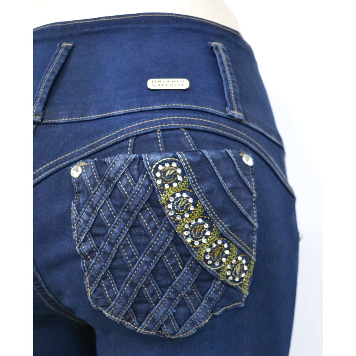 * Untamed Sapphire Clothing LLC - USC-F022 Sexy Roxie Foxy Butt Lifter Levante Cola Jeans
