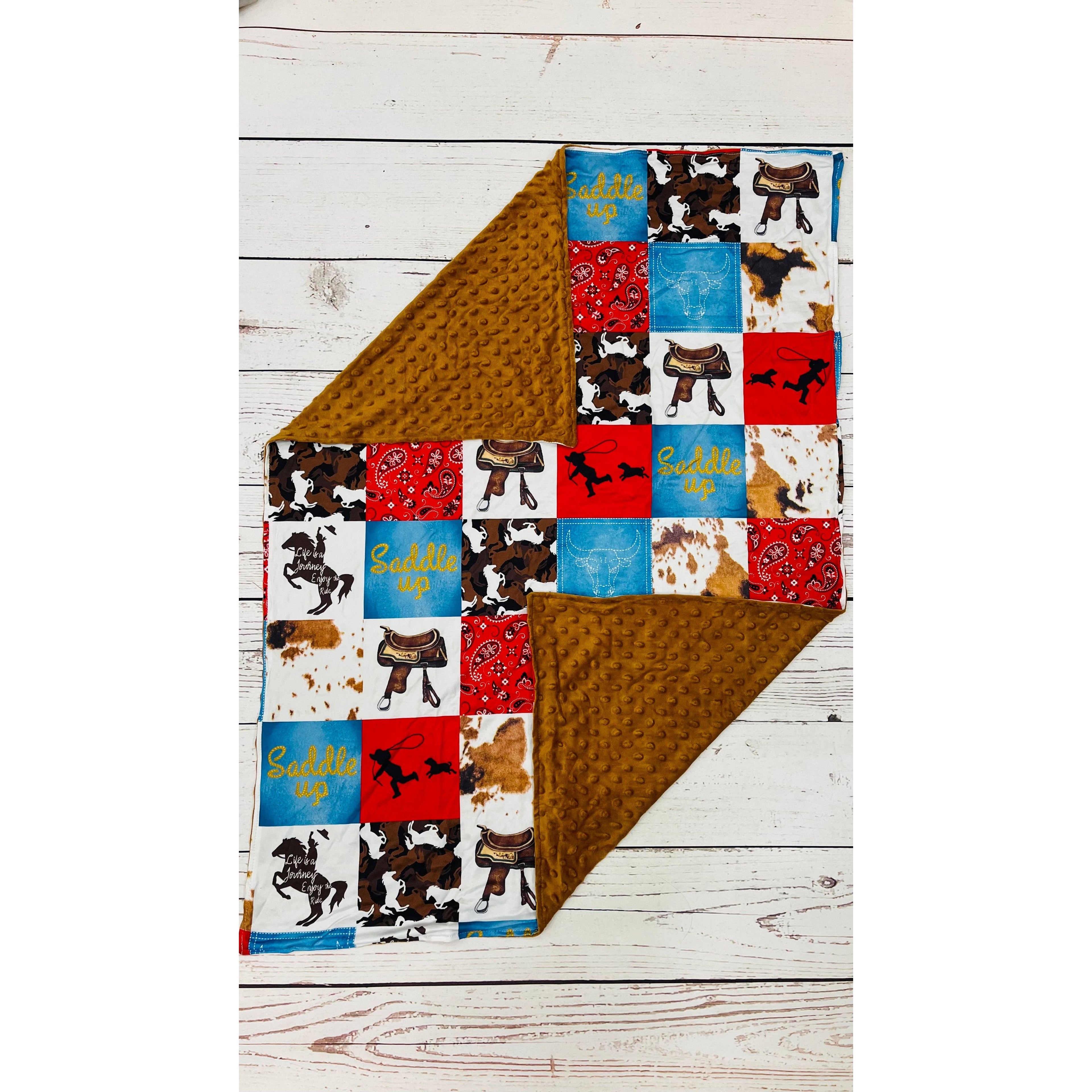 Enjoy The Ride Horse Baby Blanket