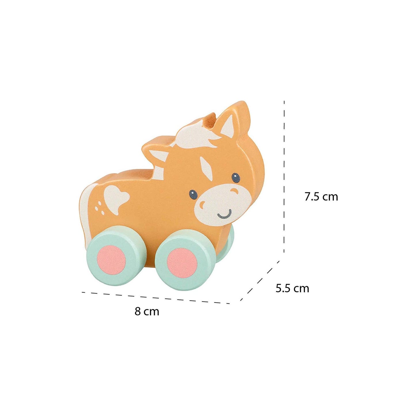 Pony First Wooden Push Toy