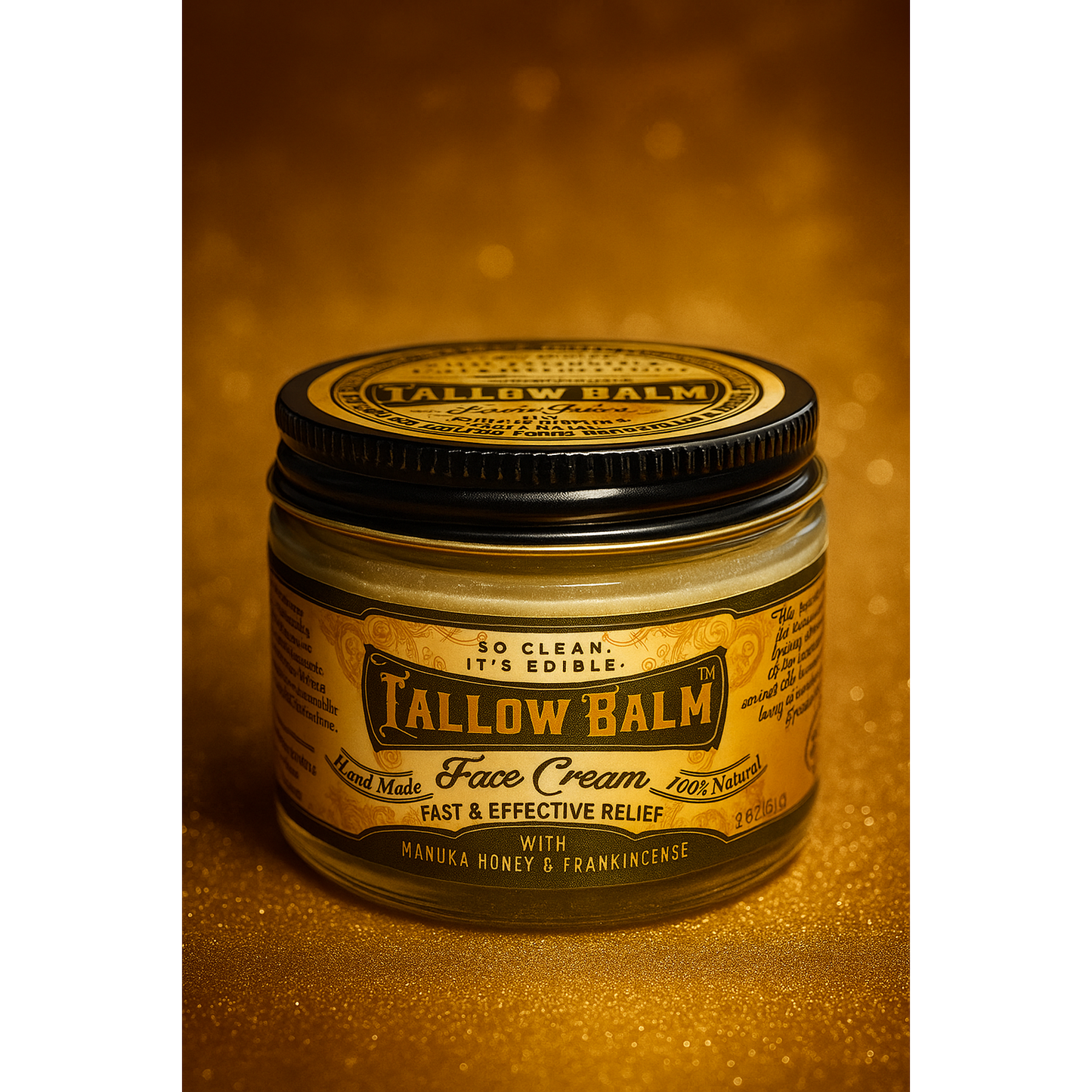 Tallow Face Cream with Manuka Honey & Castor Oil