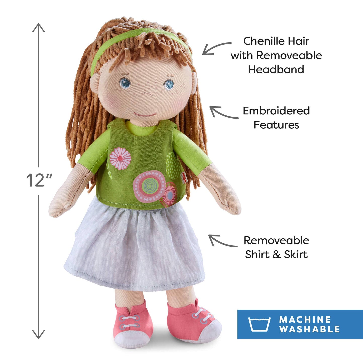 Hedda 12" Soft Doll | Huggable Plush Companion for Kids