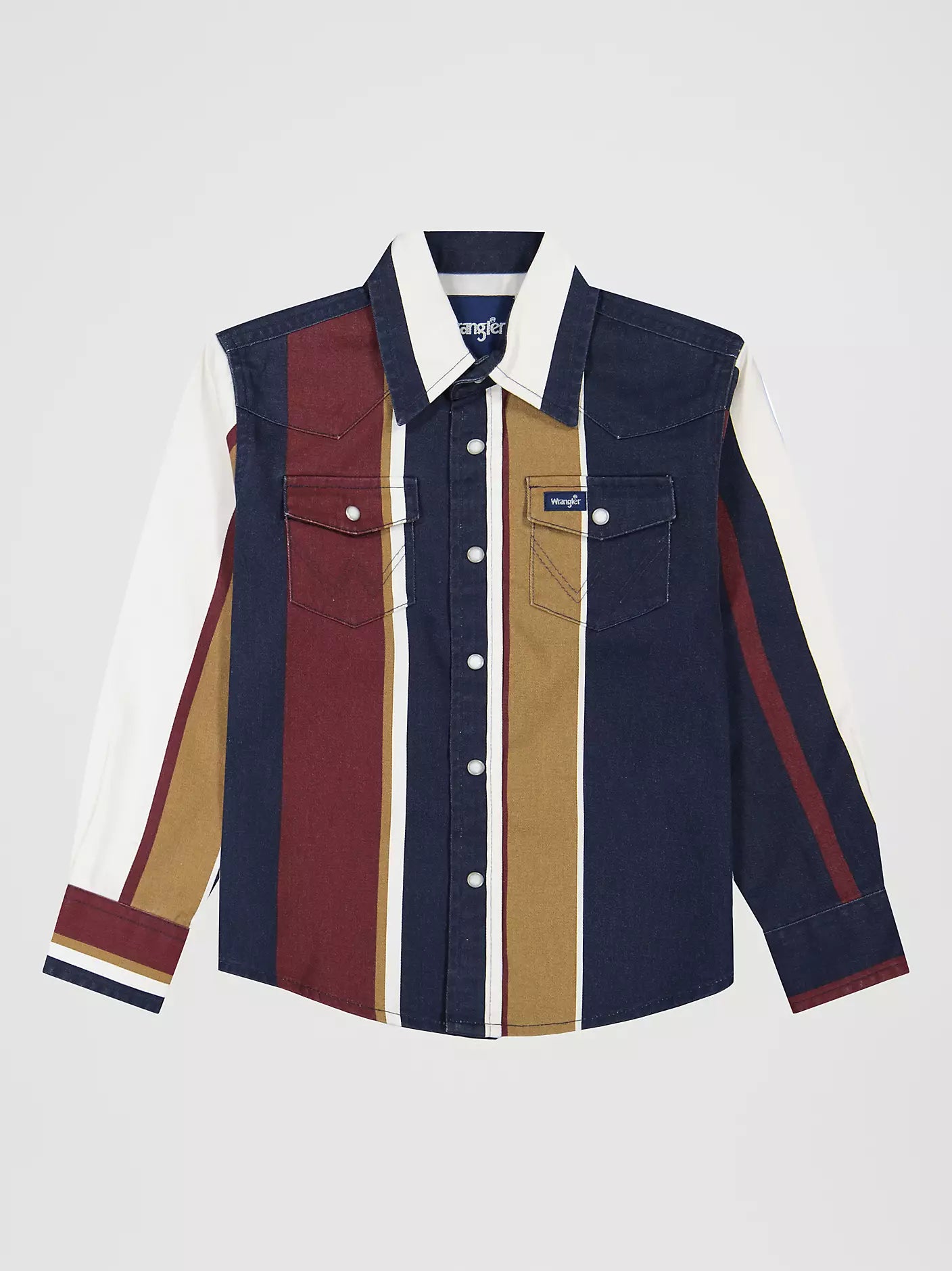 Wrangler Boys Vintage-Inspired Brushpopper Western Snap Workshirt 112382002