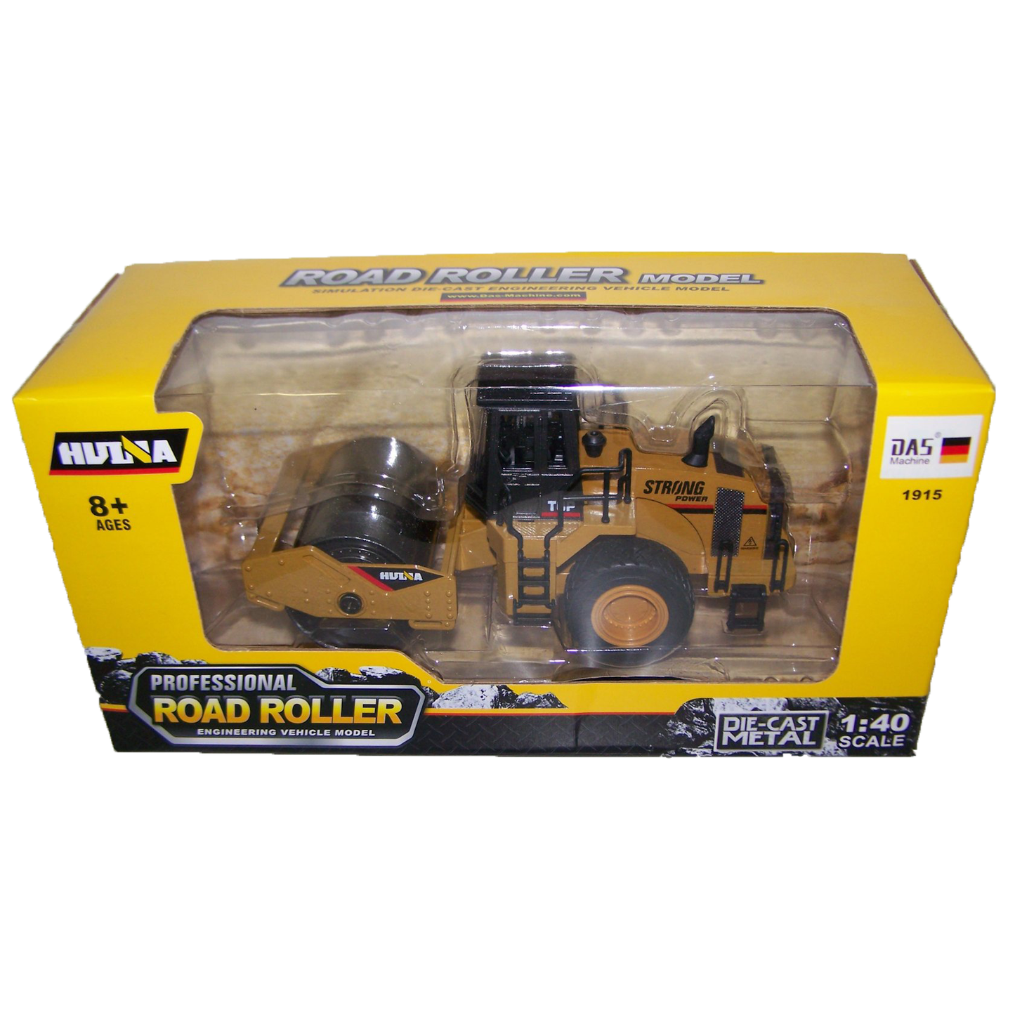Texas Toy Distribution - Road Roller Static Die-Cast Model in Window Box - 1:40 Scale