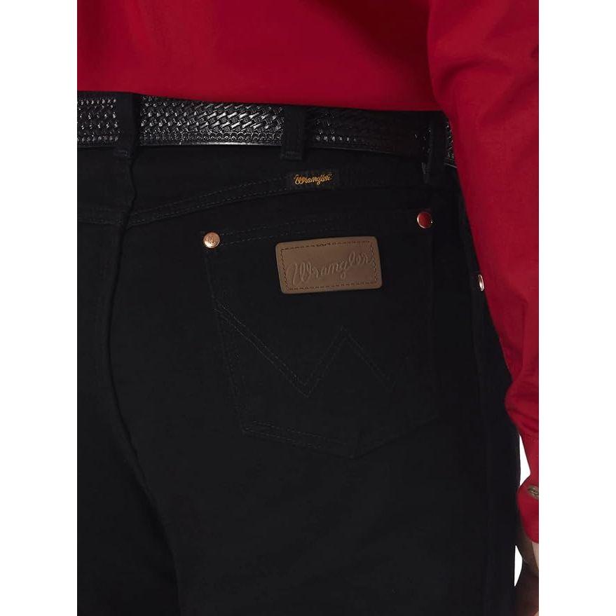 Mens Black Cowboy Cut Pro Rodeo Wrangler Jeans 10H3MWZWK
