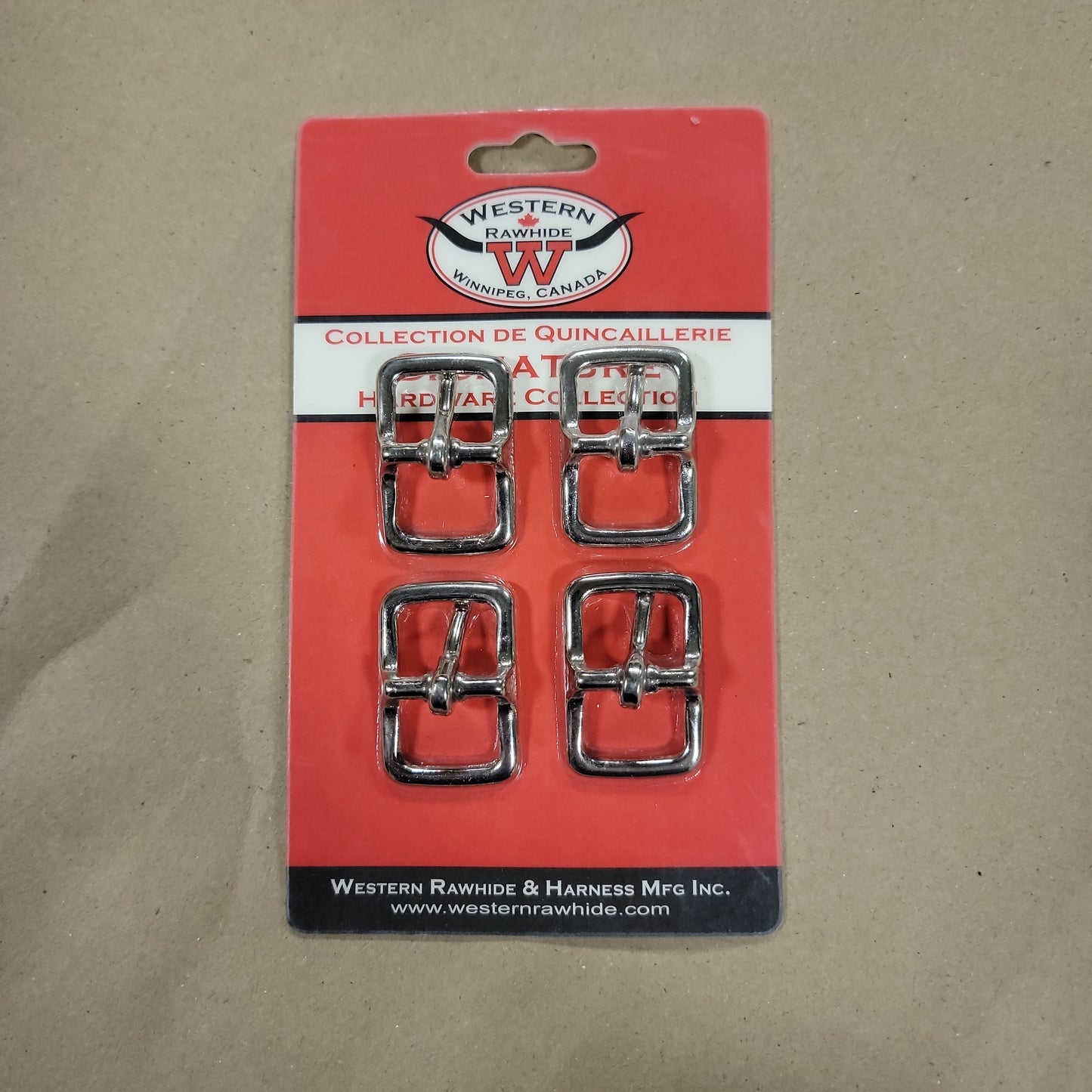 Brass 3/4" Buckle 4 pack