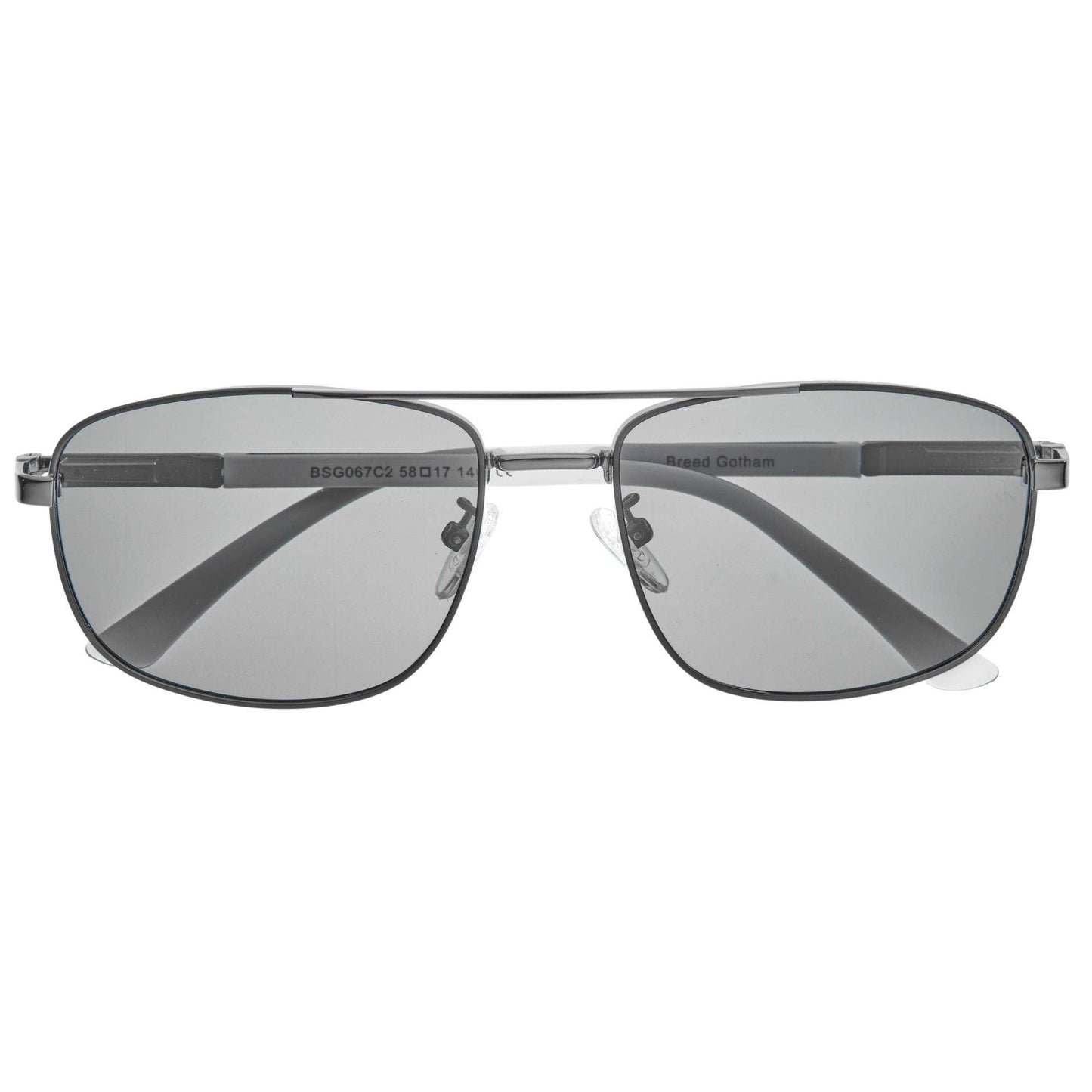 Breed - Breed Gotham Stainless Steel Polarized Aviator Sunglasses