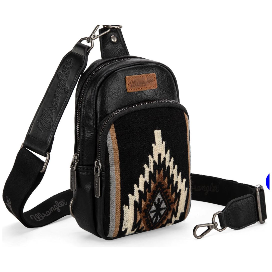 Wrangler Southwestern Knitted Sling Bag