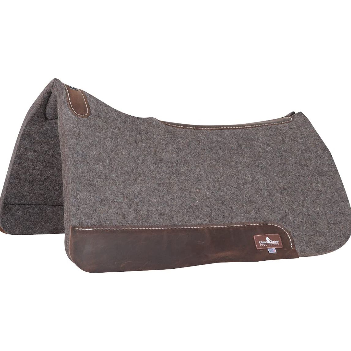 CLASSIC EQUINE 100% WOOL FELT SADDLE PAD 28x30 3/4”