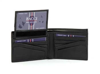Rfid Pass Case Bi Fold Wallet Style