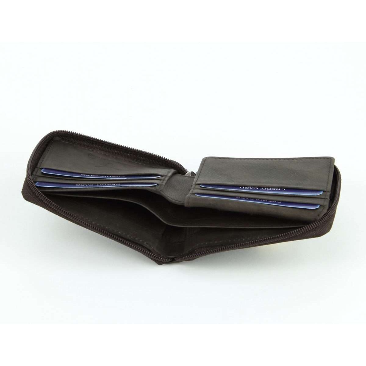 American Bison Zip Around Men's Wallet: 15712
