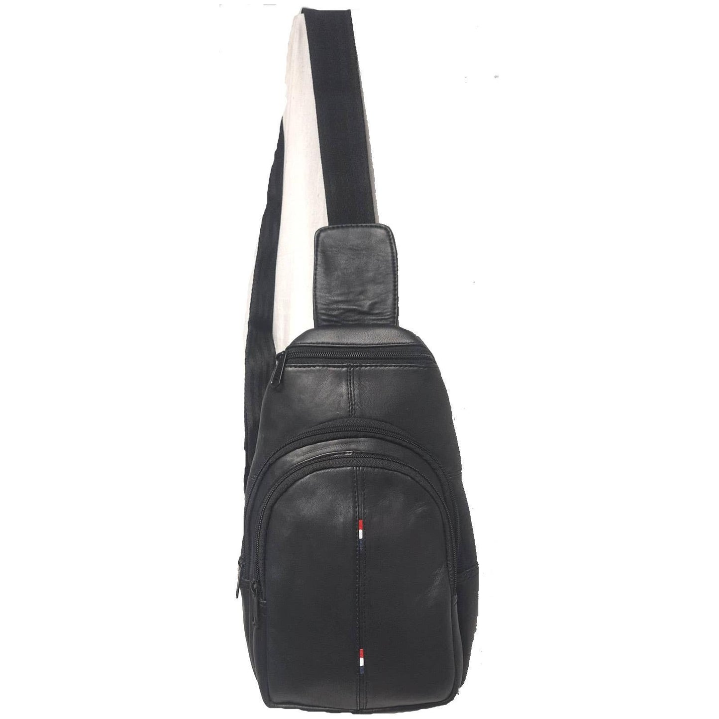 IGI CANADA - Genuine Leather Lambskin Cross Body Sling Bag- Black #2226