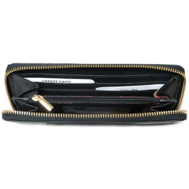 IGI CANADA - Genuine Cowhide Leather Ladies RFID Zip-Around Wallet #7553R