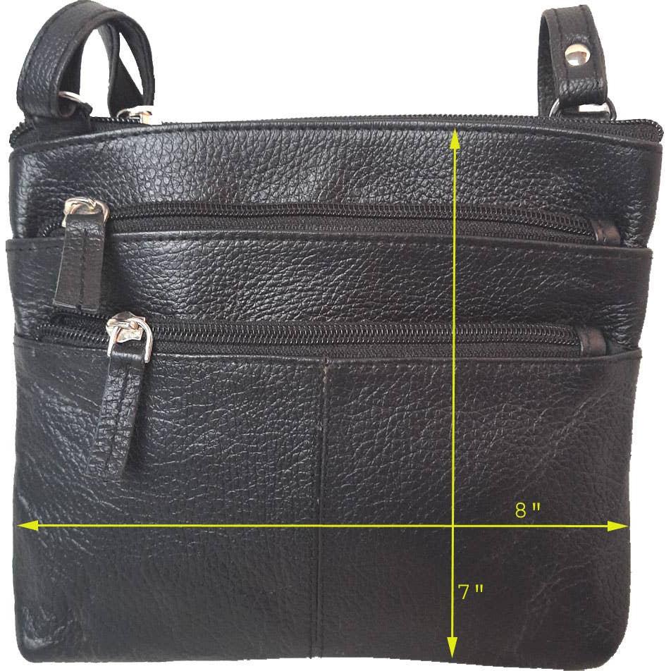 IGI CANADA - Genuine Leather Women's Shoulder Cross Body Bag #7675