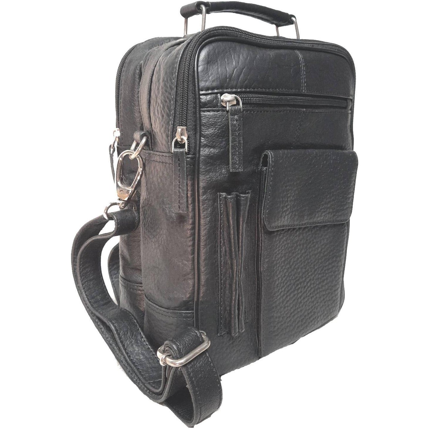 IGI CANADA - Genuine Leather Men's Large Shoulder Messenger Bag # 8550