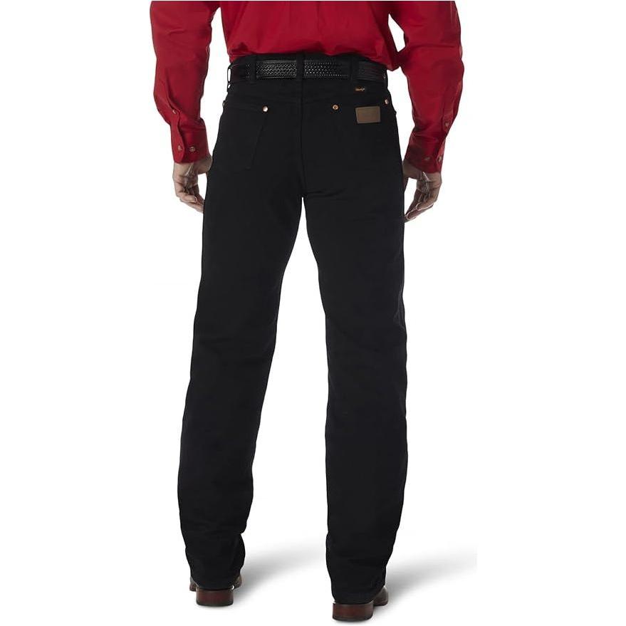 Mens Black Cowboy Cut Pro Rodeo Wrangler Jeans 10H3MWZWK