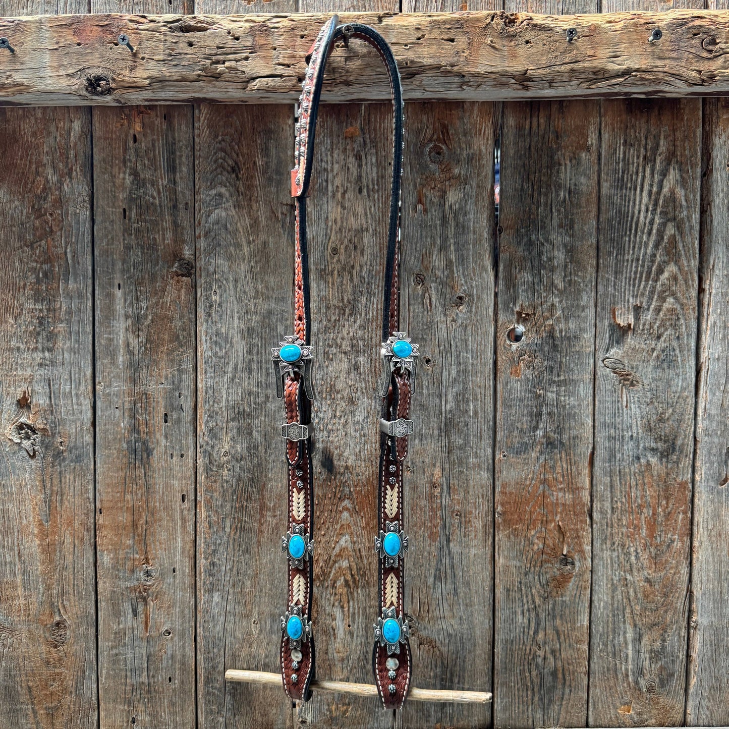 Rodeo Drive - Rawhide South West One Ear Headstall and Breastcollar Tack Set #OEBC409