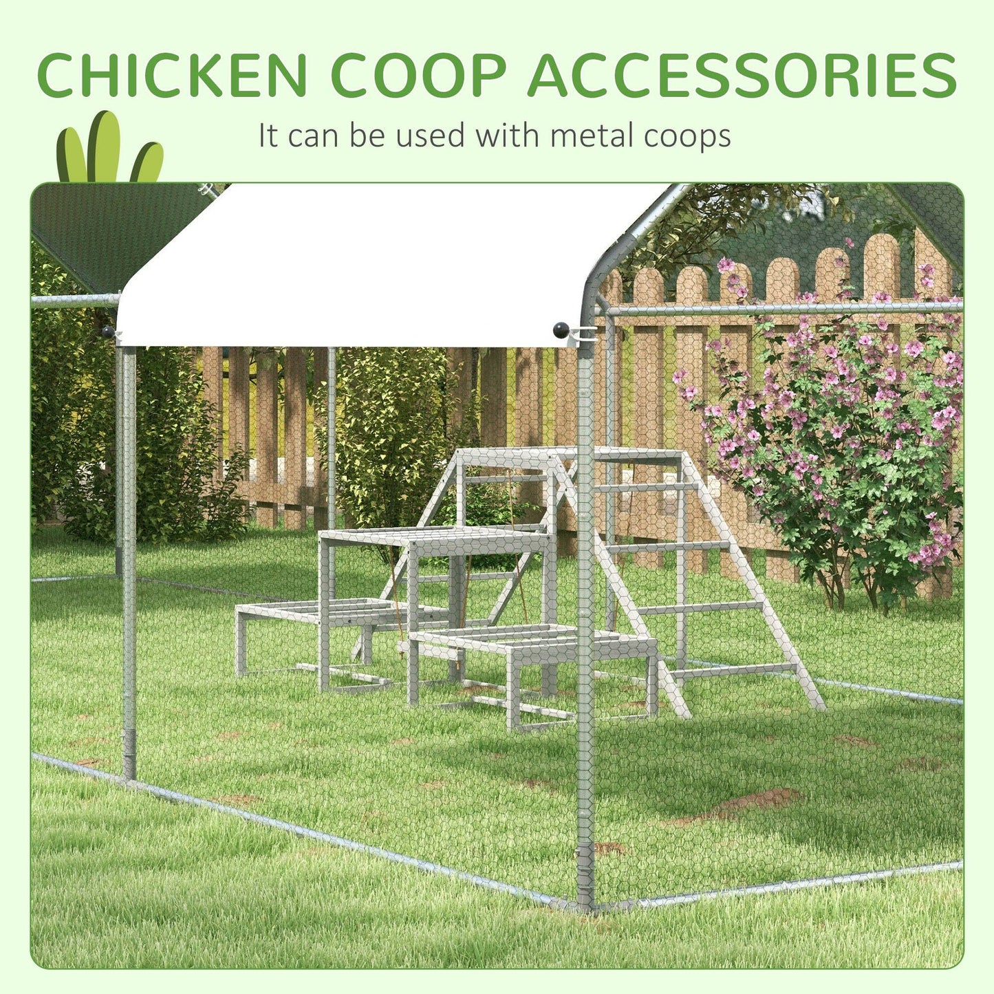 Chicken Swing & Perch Toy Set with Ladder and Platforms