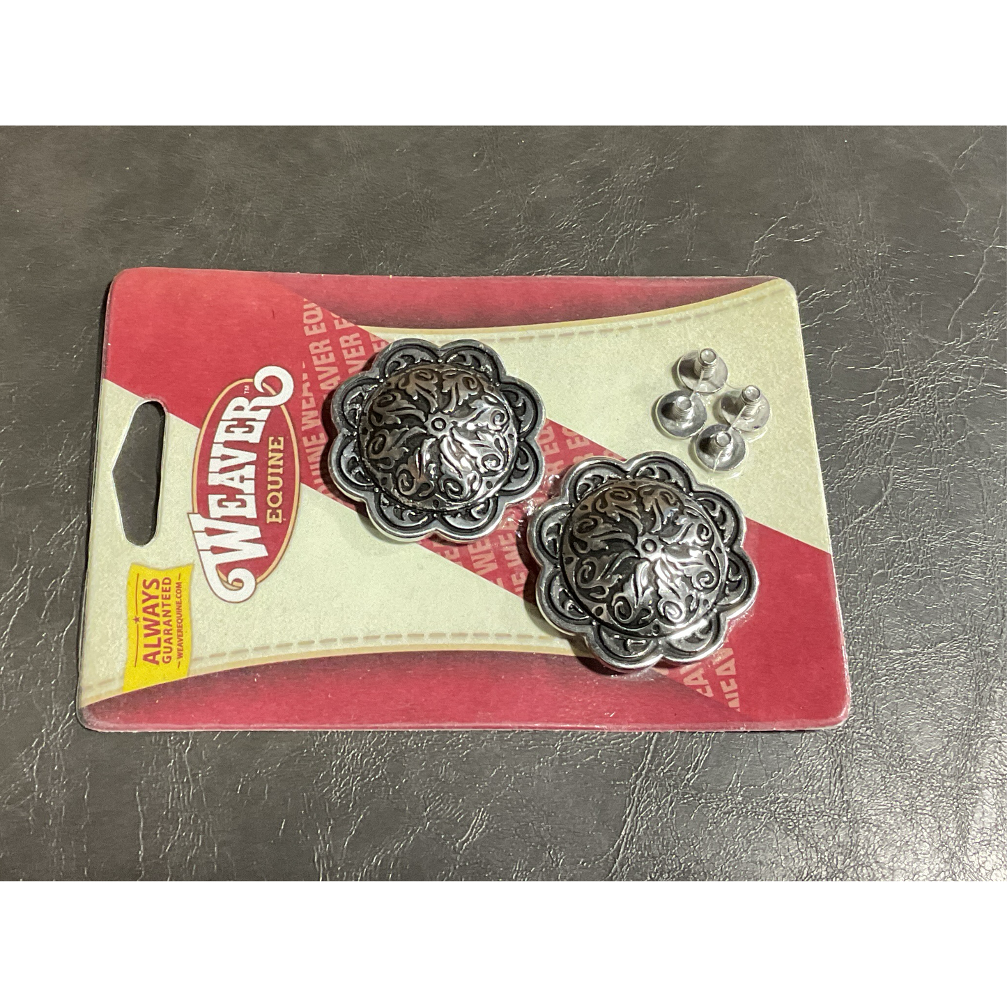 Weaver Concho - Floral, Stainless Steel 1.75” w/ 3/8” Post 77-4048