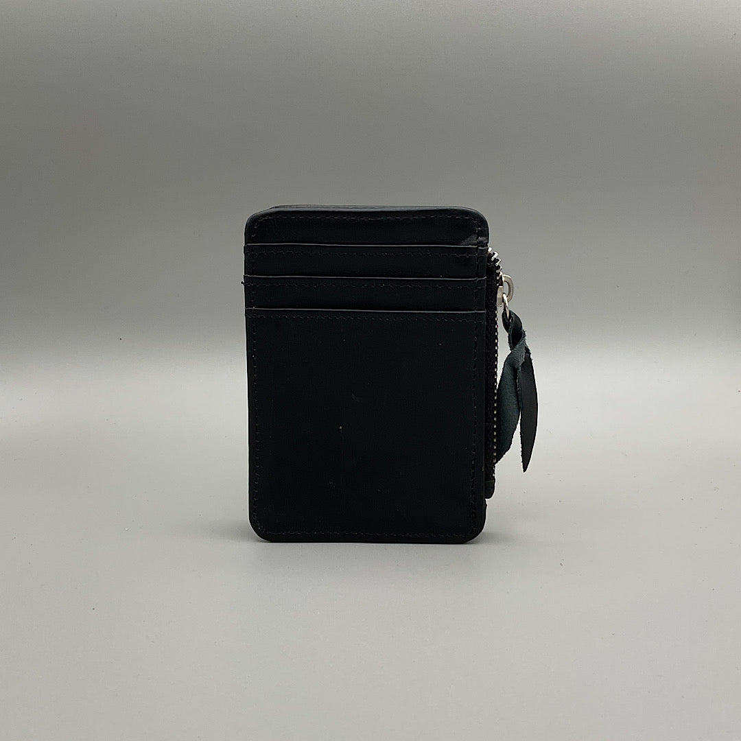 Black Faux Leather Key/Coin Wallet