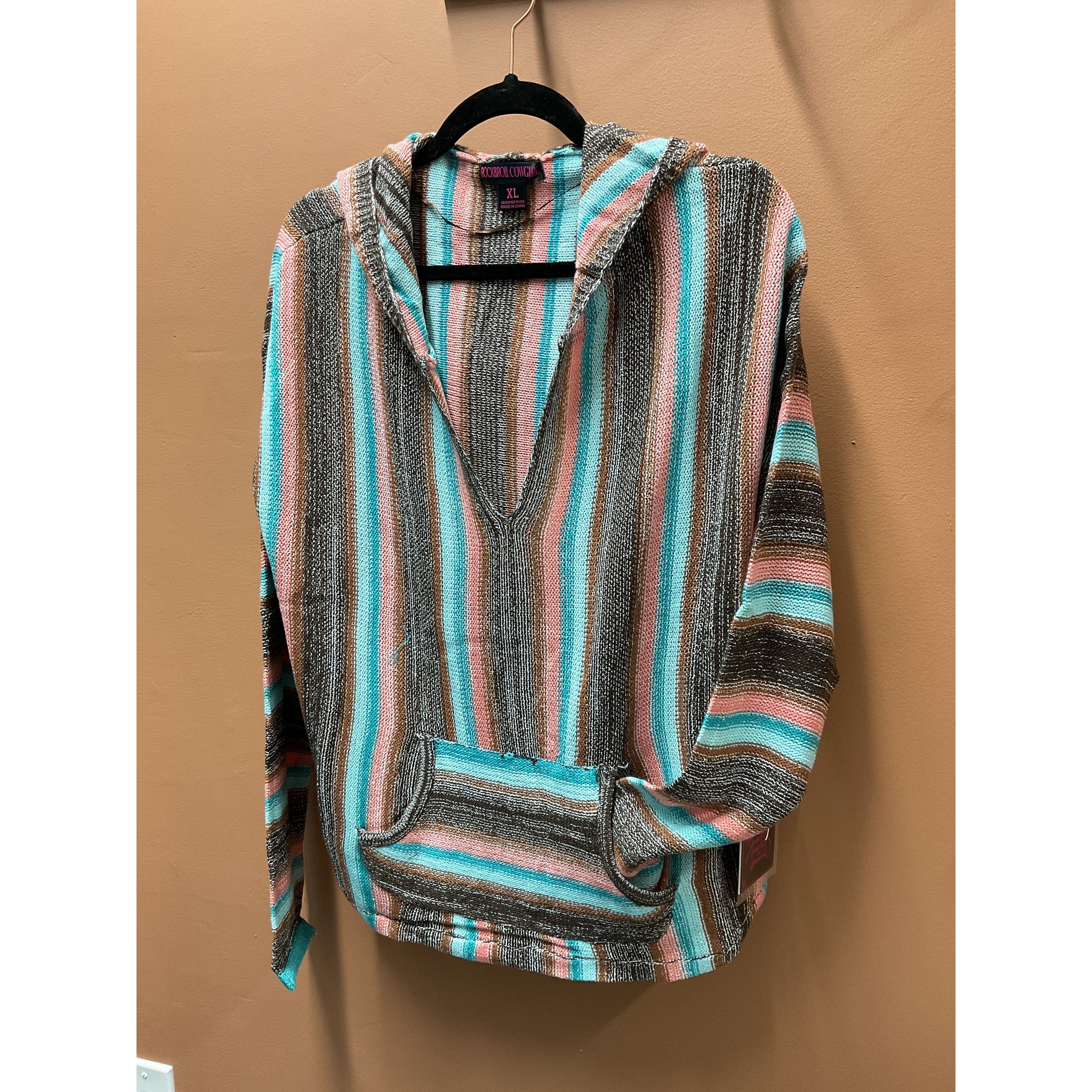 Rock & Roll Cowgirl Junior Hoodie, Pullover Serape 48H7492