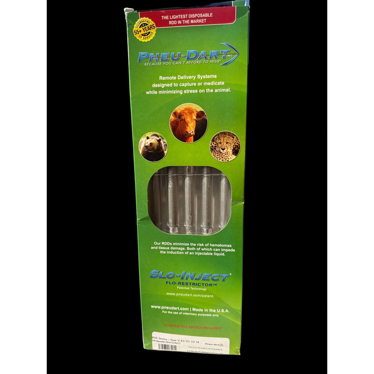 Pneu Dart 6 cc 1/2” 14 Gauge Needle