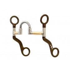 Western Rawhide JONATHAN GAUTHIER ANTIQUE CORRECTION BIT WITH SWEET IRON CVR MOUTHPIECE AND COPPER INLAY, 5-1/8" 255369