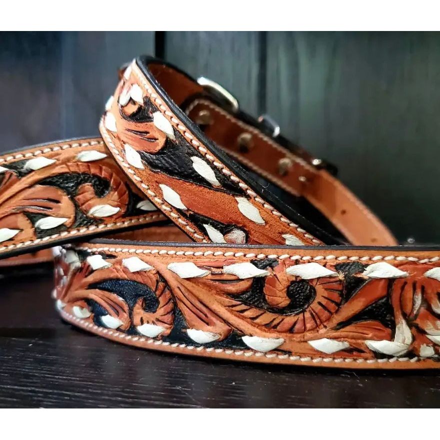 Ranch Hand Dog Collar w/ Buckstitch