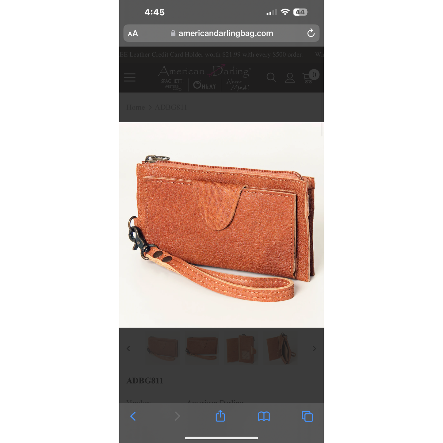 American Darling Wristlet Clutch