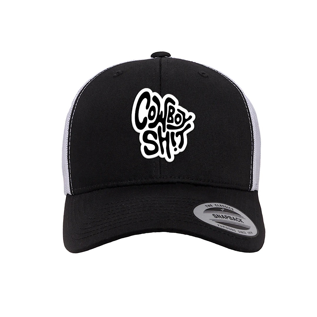 Cowboy Sh*t - Softy Black & White Snap Back Men’s Ball Cap
