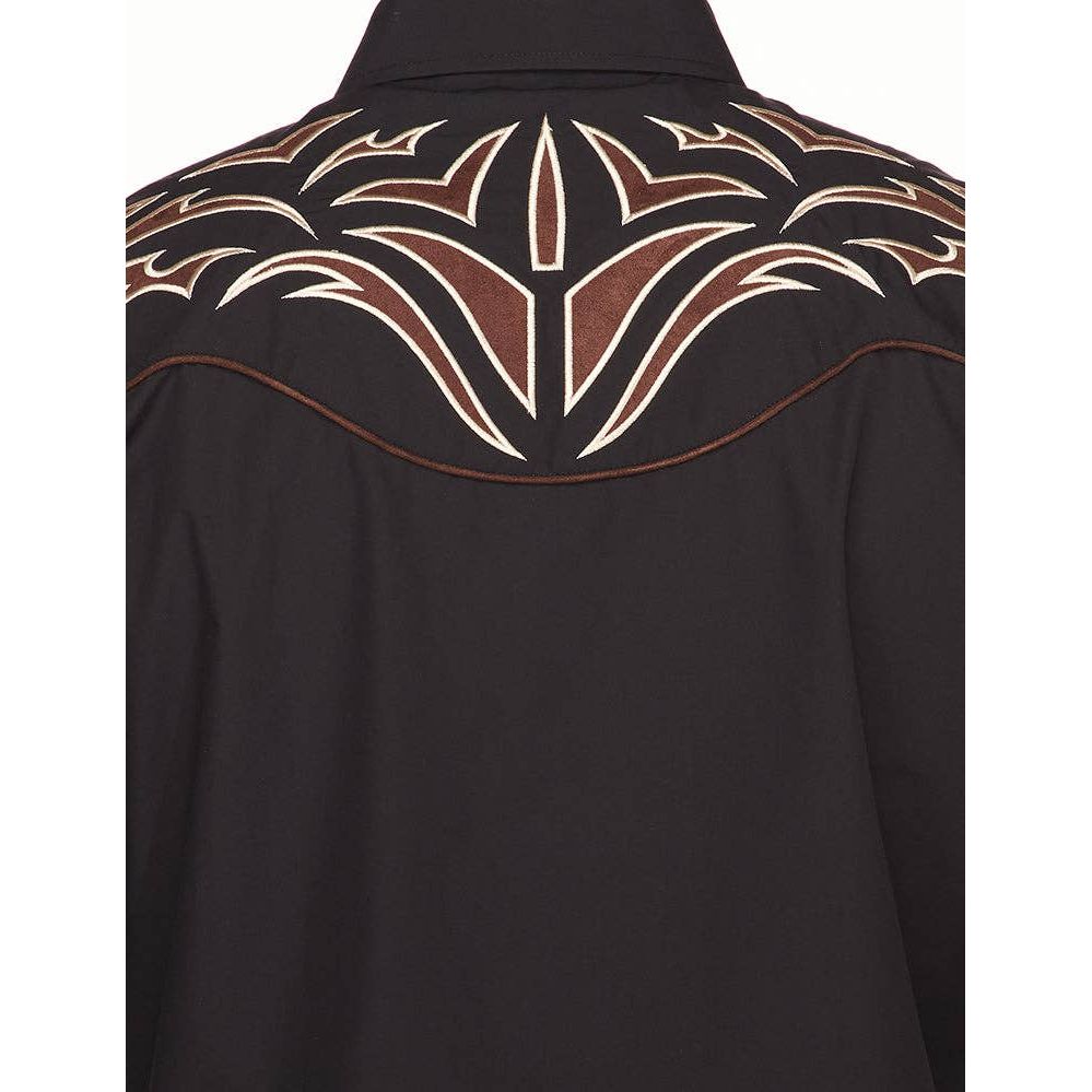RODEO Men's Western Embroidery Cowboy Outfit Shirts