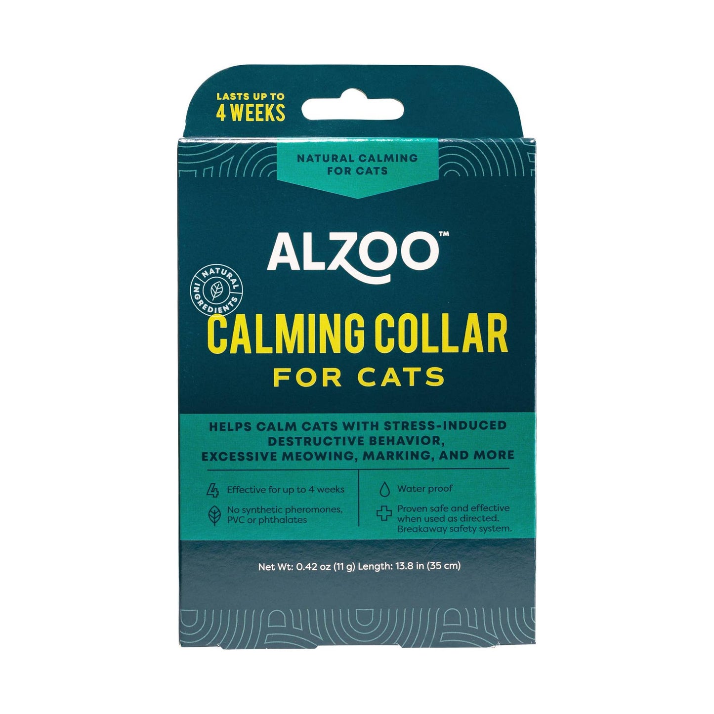 ALZOO - ALZOO Plant-Based Calming Collar for Cats, 30 Days