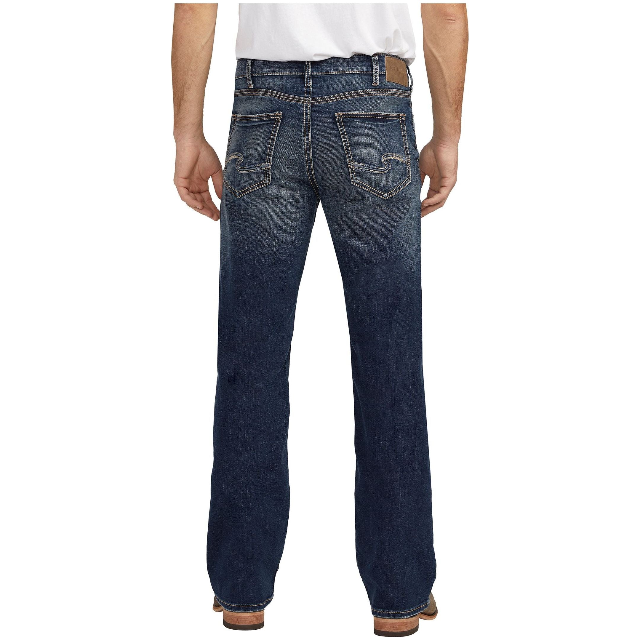 * M42411EWK404 | Mens Silver Zac Relaxed Straight Leg
