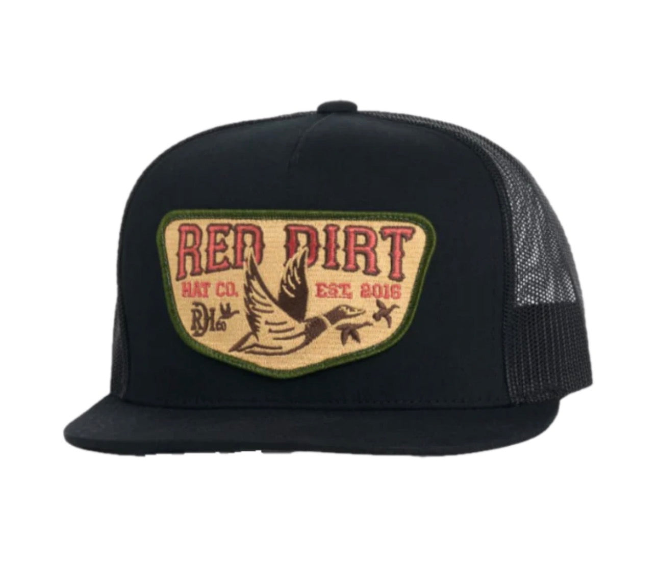 Red Dirt Hat Co. - Fly South Graphic Black Trucker Cap RDHC-488