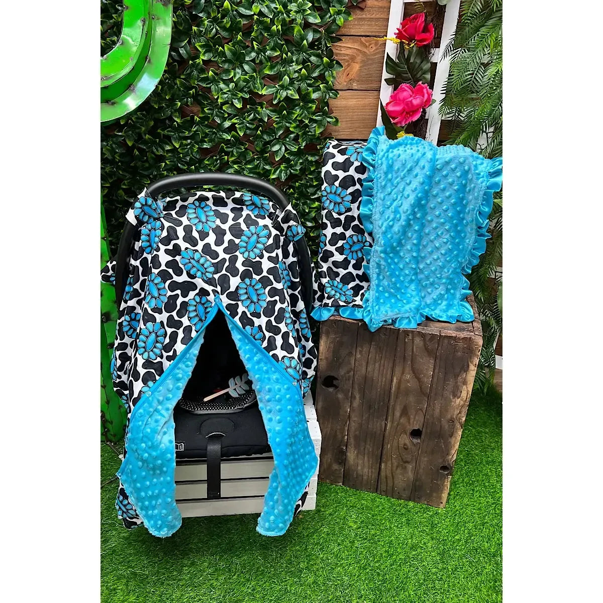 CONCHO & COW SPOTTED CAR SEAT COVER. ZYTG25153012