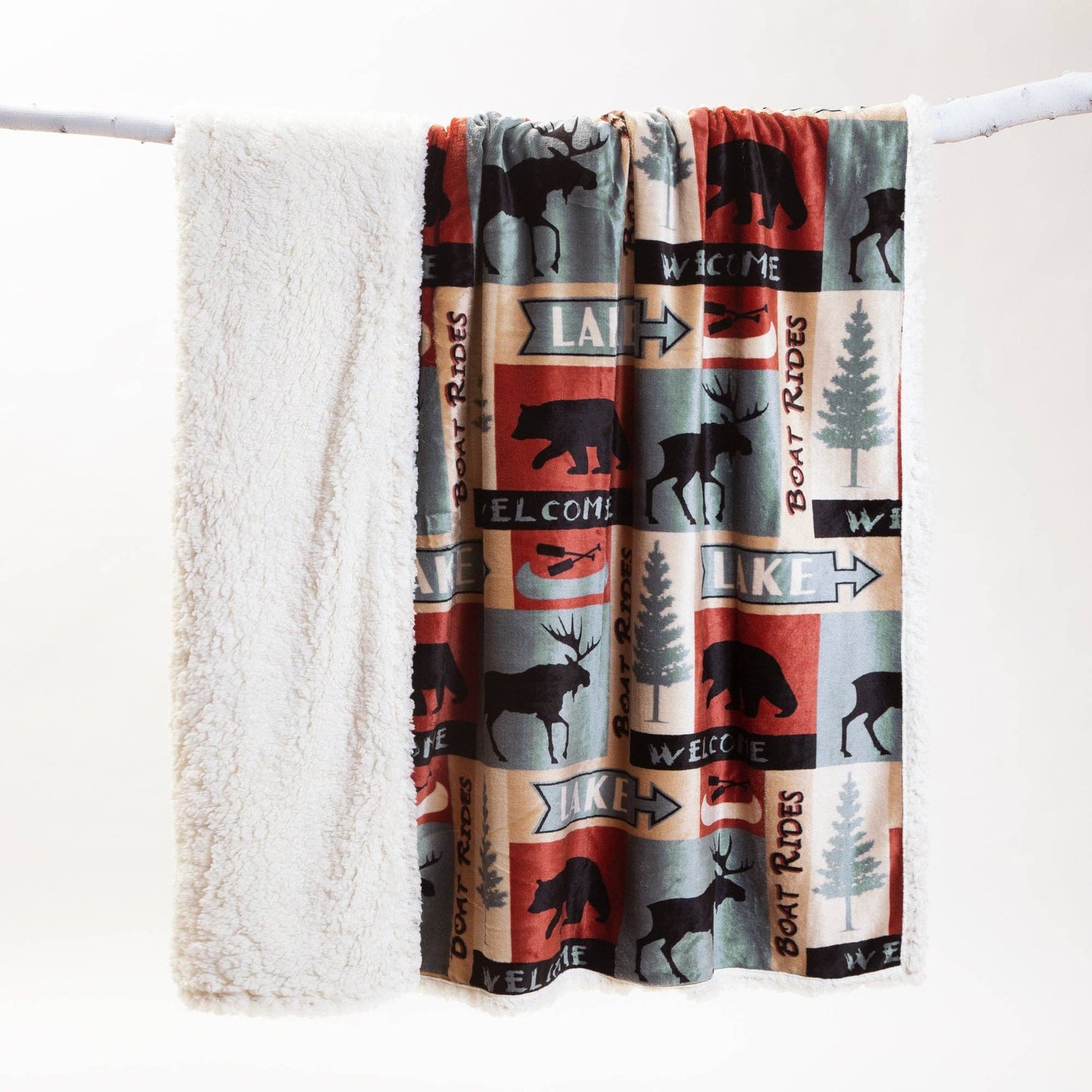 Carstens, Inc. - Lake House Plush Sherpa Throw