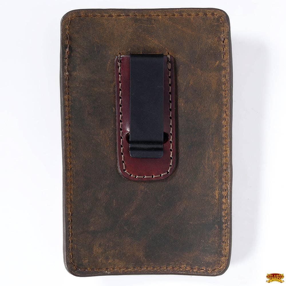 Hilason Western Stylish Floral Hand Tooled Genuine Leather Smartphone Cell Phone Holder