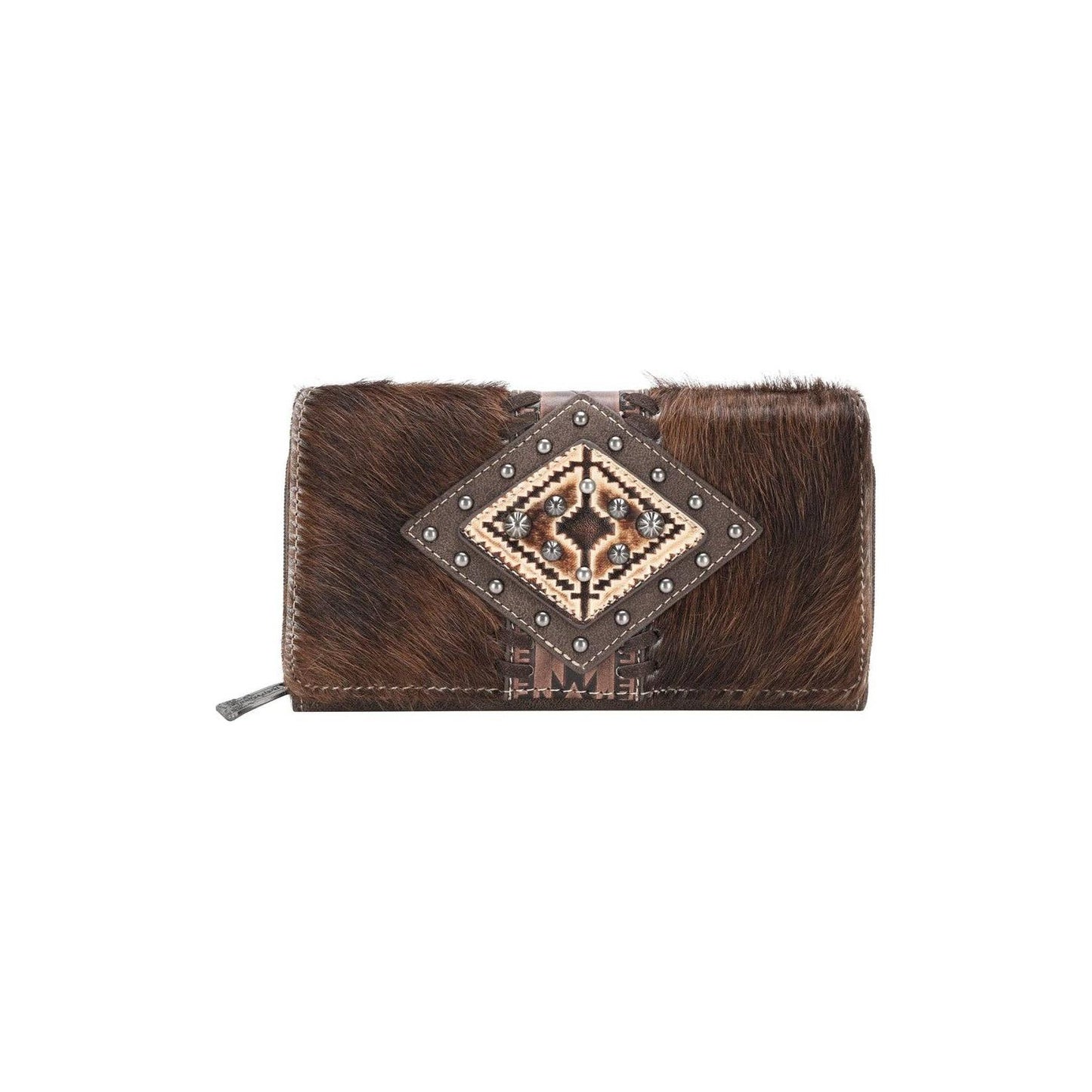 Montana West - TR146-W010 Trinity Ranch Hair-On Cowhide Wallet