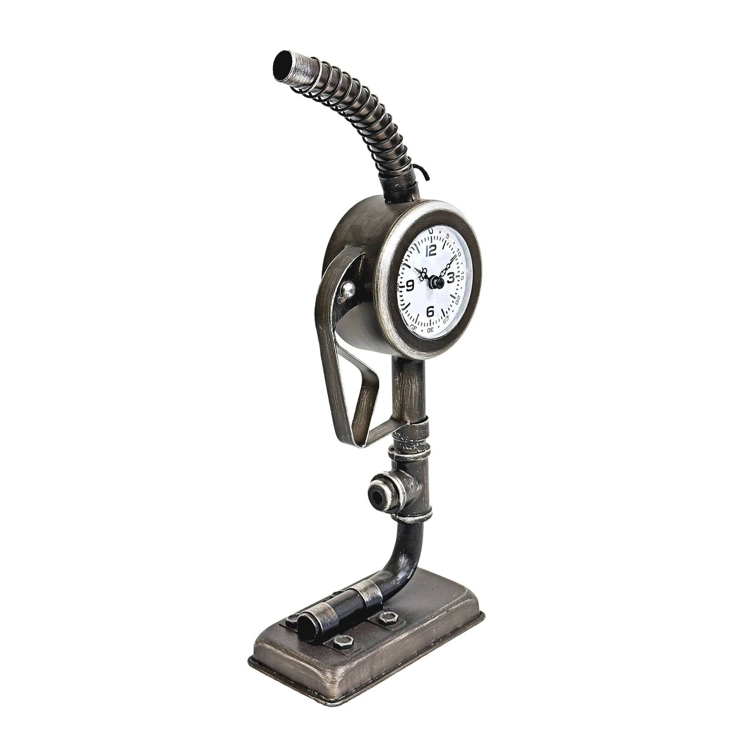 Metallic Gas Nozzle Table Clock