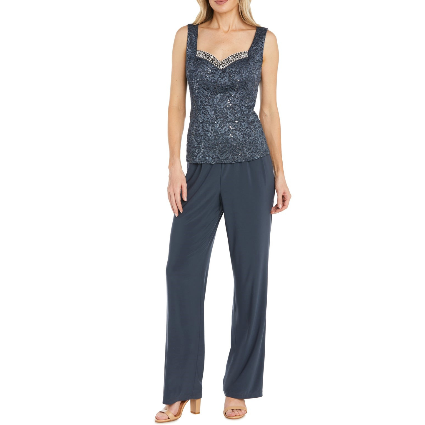 RM Richards Lace 3 Piece Evening Pant Set